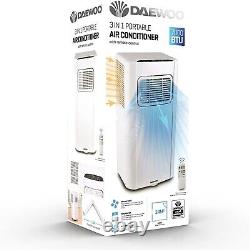 Daewoo 7000 BTU Portable 3-in-1 LED Display Air Conditioning Unit With Remote