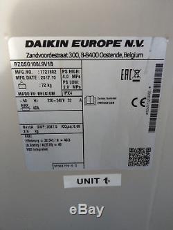 Daikin Air Conditioning 10Kw High Wall mounted Heat Pump system 2017.10