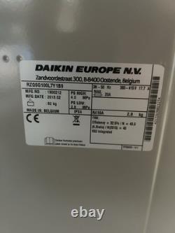 Daikin Air Conditioning RZQSG100L7Y1B9 Outdoor Condenser R410a 3phase NEW 2013