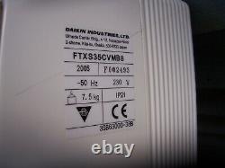 Daikin Wall mounted split air conditioning unit 3.5KW FTXS35CVMB8 heat pump