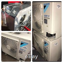 Daikin air conditioning 2 Compact heat pump units and 6 Compact roundflow casset