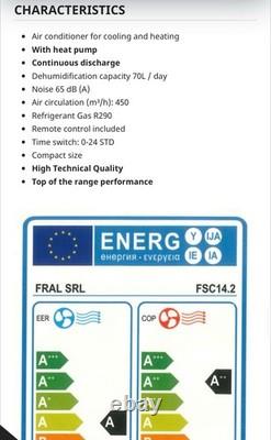 FRAL Super Cool 3-in-1 Air Conditioning Unit Conditioner Heat Pump Dehumidifier