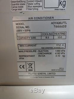 FUJITSU Air Conditioning 8.5Kw Low Wall Heat Pump Inverter Unit ABYA30L
