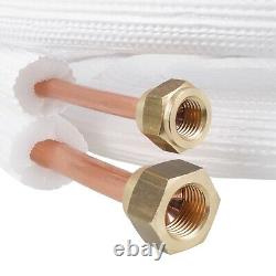 Flared Copper Coil Tube 1/4 + 1/2 insulated / 1 8m / Air Conditioning R32