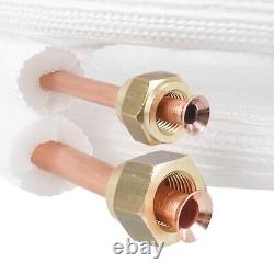 Flared Copper Coil Tube 1/4 + 1/2 insulated / 1 8m / Air Conditioning R32