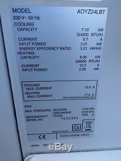 Fujitsu Air Conditioning System AWYZ24LBC AOYZ24LBT 7Kw Wall Mounted unit NOCRIA