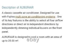 Fujitsu Air conditioning unit Cassette type indoor unit AU9UFAAR Collection Only