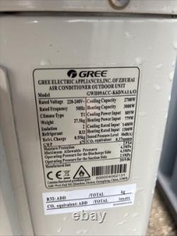 GREE Air Conditioning 9200 Btu / 2.7kW Wall Mounted Inverter / Temp Display R32