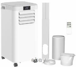 HOMCOM Air Conditioning Unit 4-in-1 Portable Air Conditioner Dehumidifier White