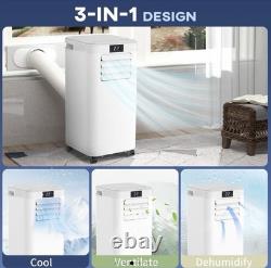 HOMCOM Air Conditioning Unit 4-in-1 Portable Air Conditioner Dehumidifier White