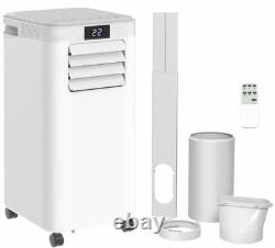 HOMCOM Air Conditioning Unit 4-in-1 Portable Air Conditioner Dehumidifier White