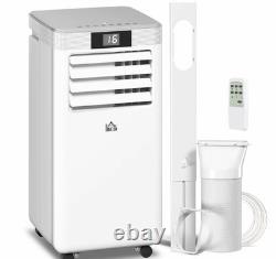 HOMCOM Air Conditioning Unit 4-in-1 Portable Air Conditioner Dehumidifier White