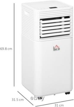 HOMCOM Portable Air Conditioner 7000 BTU, 4-in-1 Mobile Air Conditioning Unit