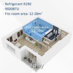 HOMCOM Portable Air Conditioner 9000 BTU, 4-in-1 Mobile Air Conditioning Unit