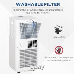 HOMCOM Portable Air Conditioner 9000 BTU, 4-in-1 Mobile Air Conditioning Unit