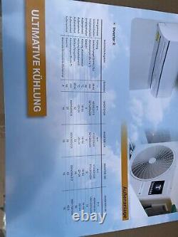 Job lot brand new air conditioning wall units with wall mount inverters + extra