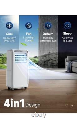 KOMORE Portable Air Conditioner 9000 BTU, 4-in-1 Air Conditioning Unit