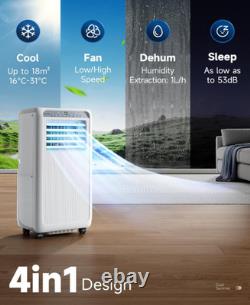 KOMORE Portable Air Conditioner 9000 BTU, 4-in-1 Air Conditioning Unit