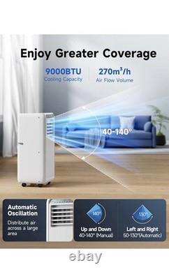 KOMORE Portable Air Conditioner 9000 BTU, 4-in-1 Air Conditioning Unit