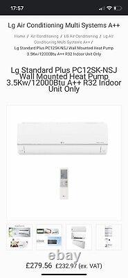 LG Air Conditioning- 3 x indoor units plus 1 x outdoor condenser 11.2kw