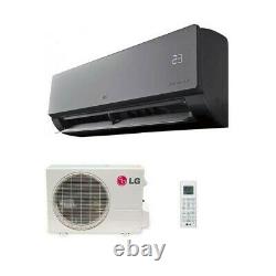 Lg Black ArtCool Mirror Airr conditioning unit 2.5kw fully installed