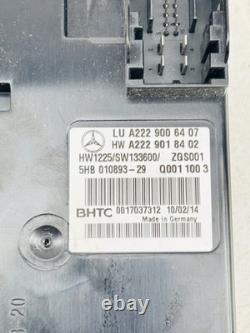 Mercedes-Benz S-Class 2013-2017 Air Conditioning Control Unit A2229006407