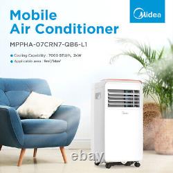 Midea 2.0kW 7000 BTU Portable Air Conditioning Unit White MPPHA-07CRN7-MID-WH