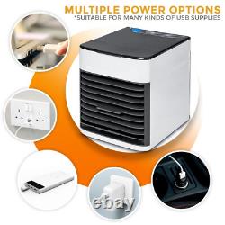 Mini Air Cooler Fan Portable Low Noise Water-Cooled Air Conditioning Unit UK