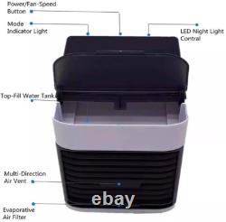Mini Air Cooler Fan Portable Low Noise Water-Cooled Air Conditioning Unit UK