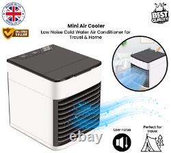 Mini Air Cooler Fan Portable Low Noise Water-Cooled Air Conditioning Unit UK