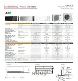 Mitsubishi 2.5kw Air Conditioning wall mounted Zen system (black) inc Wi-Fi