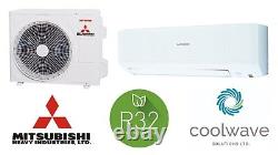 Mitsubishi Air Conditioning 2.5kw Wall Heat Pump R32 Domestic Air Con System