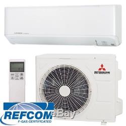 Mitsubishi Air Conditioning ZMP 2.5 Kw 9000 Btu Heat and Cool New Model