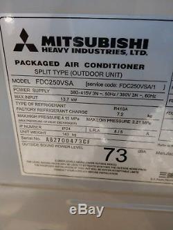 Mitsubishi Heavy Air Conditioning MHi Condensing Unit FDC250VSA 2015 Heat Pump