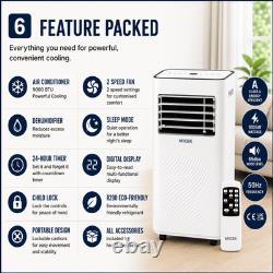 Mylek Portable Air Conditioner Conditioning Unit Mobile Dehumidifier 9000BTU