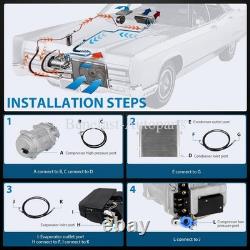 New Air Conditioner Kit 12V Electric Compressor A/C Unit for Van Pickup Truck
