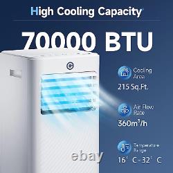 Portable Air Conditioner, 4-In-1 Air Conditioning Unit 7000 BTU, Dehumidifier, C