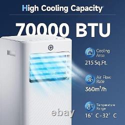 Portable Air Conditioner, 4 in 1 Air Conditioning Unit 7000 BTU Dehumidifier