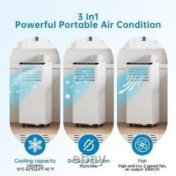 Portable Air Conditioner 7000 BTU, 3-in-1 Air Conditioning Unit UK