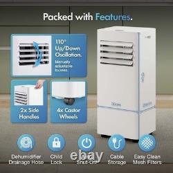 Portable Air Conditioner 7000 BTU, 4-in-1 Air Conditioning Unit, Fan 2 Speeds &