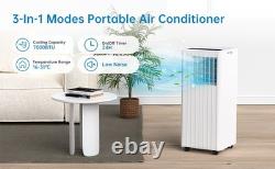 Portable Air Conditioner 7000 BTU Air Conditioning Unit Dehumidifier with Remote
