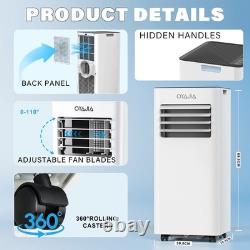 Portable Air Conditioner 7000BTU, 6-in-1 Air Conditioning Unit Sleep Mode Timer