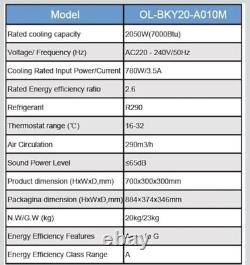 Portable Air Conditioner 9000 BTU Air Conditioning Unit with 4-in-1 Function
