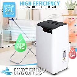 Portable Air Conditioner 9000 BTU, Dehumidifier 24L/D Cooling LED Remote Control