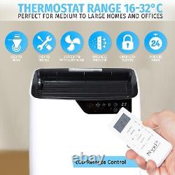 Portable Air Conditioner 9000 BTU, Dehumidifier 24L/D Cooling LED Remote Control