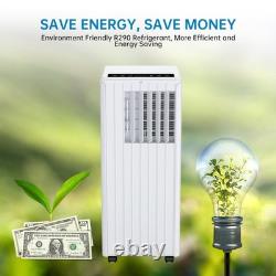 Portable Air Conditioner 9000BTU Air Conditioning Unit White Remote 24H Timer