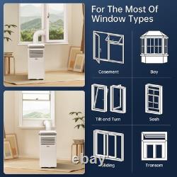 Portable Air Conditioner Conditioning Remote Cooling Timer Window Kit 10000 BTU