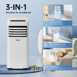 Portable Air Conditioner Conditioning Remote Cooling Timer Window Kit 8000 BTU