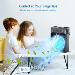 Portable Air Conditioner Cooling Fan, 1200Ml Mini Air Conditioning Unit with Rem