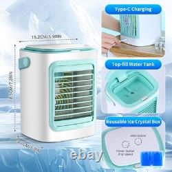 Portable Air Conditioner Cooling Fan, Mini Air Conditioning Unit Quiet 3 Wind Sp